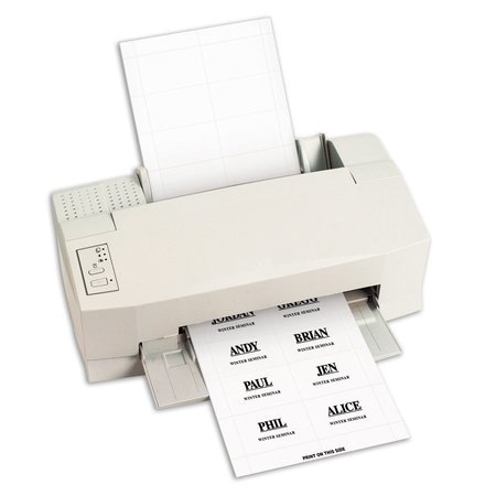 C-LINE PRODUCTS Laser Printer Name Badge Inserts, 8Sheet, 3 12 x 2 14, 56PK Set of 5 PK, 280PK 92423-BX